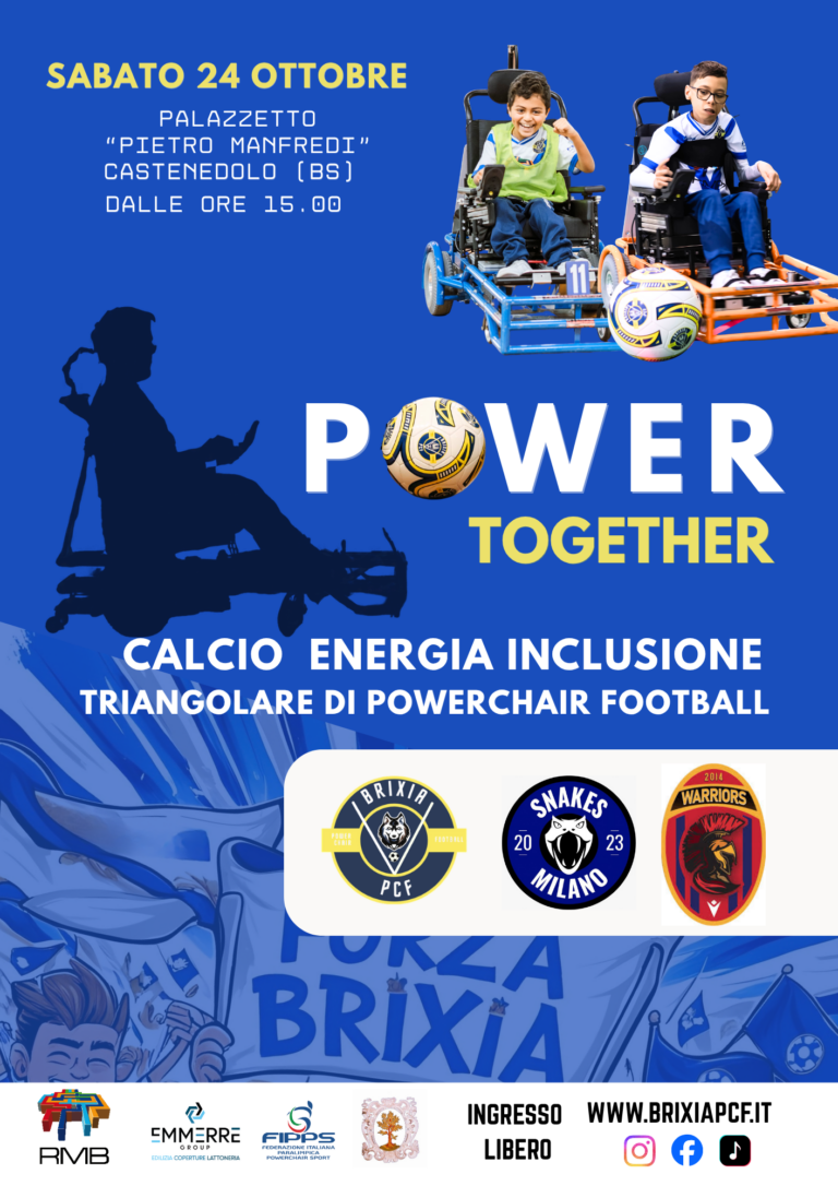 Power Together 2026: a Castenedolo il triangolare di Powerchair Football